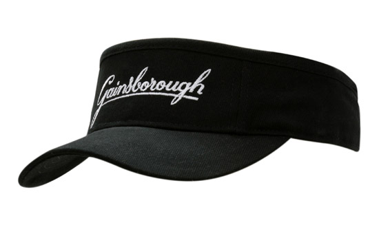 Printed Brushed Heavy Cotton Visor and Custom Visors in Perth