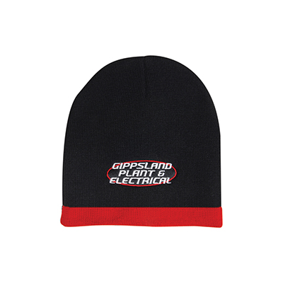 Buy Online Printed Roll Down Two Tone Acrylic Beanie & Toque in Perth