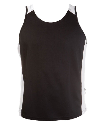 Promotional Ashe Black OC Mens Basketball Singlets in Perth