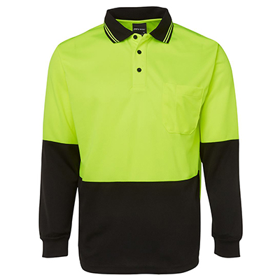 Apparels HI VIS Tradewear POLOS Adults HI VIS L/S TRADITIONAL POLO - 6HVPL Perth Australia