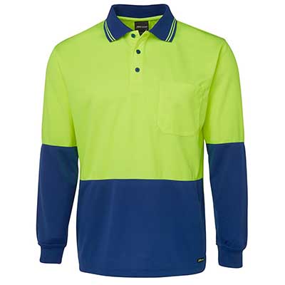 Apparels HI VIS Tradewear POLOS Adults HI VIS L/S TRADITIONAL POLO - 6HVPL Perth Australia