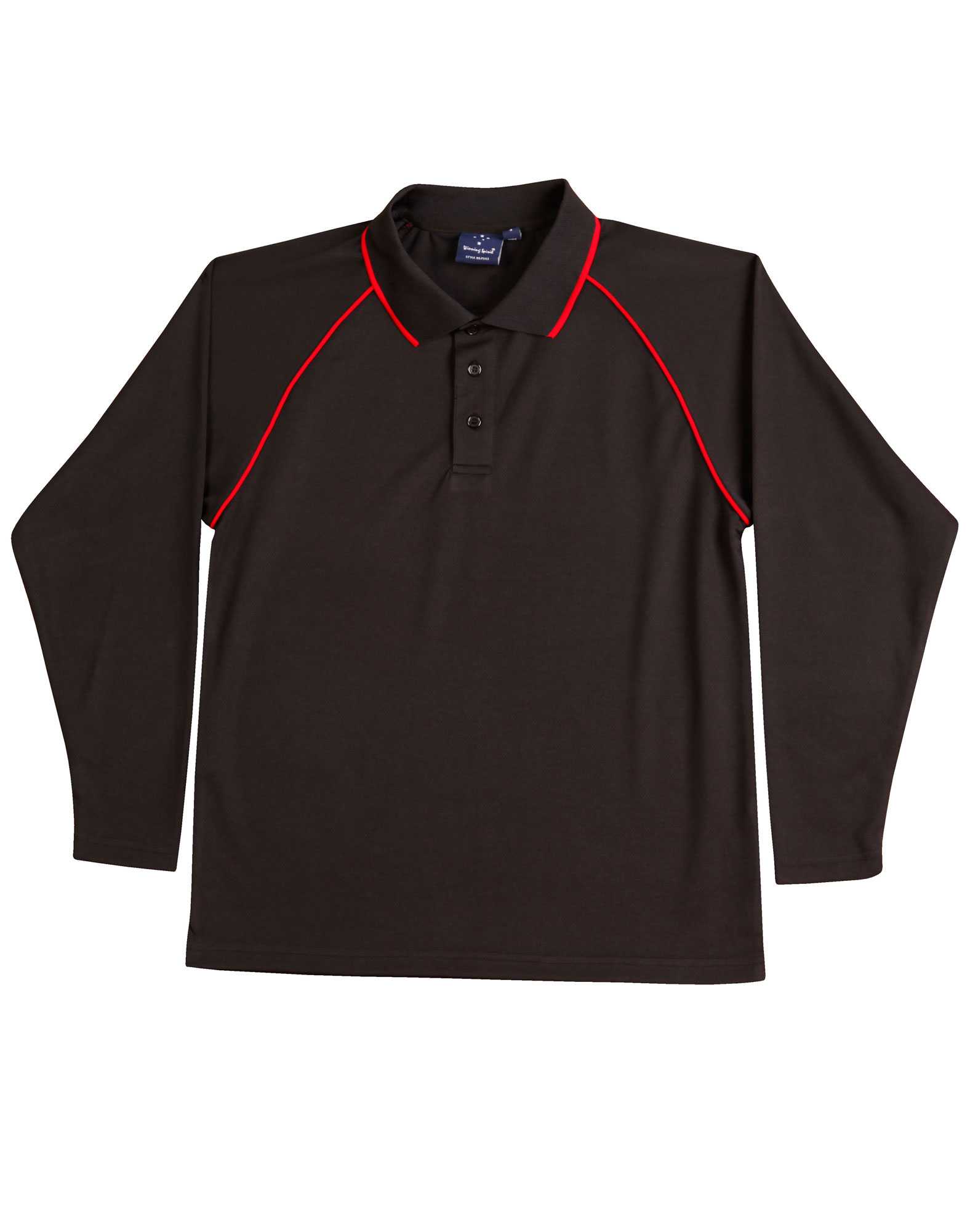 Champion Plus men's (Black, White) back side Custom Design Polo Shirts Australia