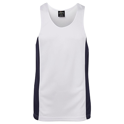 Promotional Corparate Custom Printed Apparels Tees & Singlets ADULTS PODIUM CONTRAST SINGLET - 7PCS Perth Australia