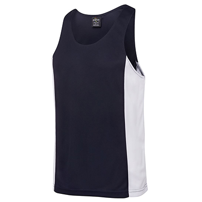 Promotional Corparate Custom Printed Apparels Tees & Singlets ADULTS PODIUM CONTRAST SINGLET - 7PCS Perth Australia