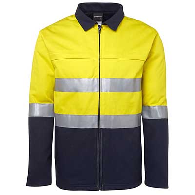 Apparels HI VIS Tradewear JACKETS-VESTS ADULTS Hi Vis (D+N) Cotton Jacket - 6HD4J Perth Australia