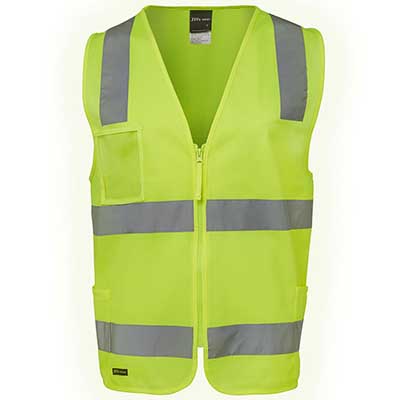 Apparels HI VIS Tradewear JACKETS-VESTS ADULTS HI VIS (D+N) SAFETY VEST - 6DNSV Perth Australia