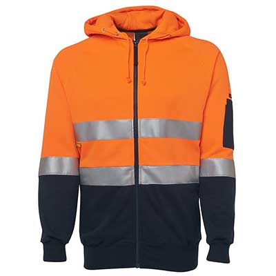 Promotional Corparate Custom Printed Apparels HI VIS Tradewear FLEECYS HV (D+N) FLEECY HOODIE - 6DNH Perth Australia