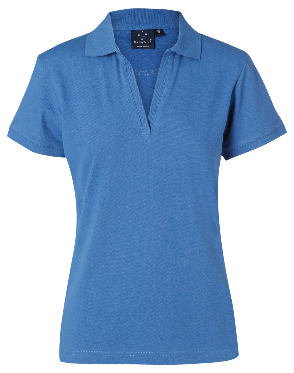 Custom (Azure Blue) Long Beach Ledies Polo Shirts Online Perth Australia