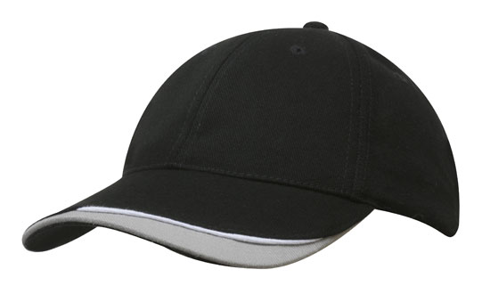 Bags Headwears Brushed Cotton Caps Brushed Heavy Cotton with Indented Peak - 4167 Perth Australia