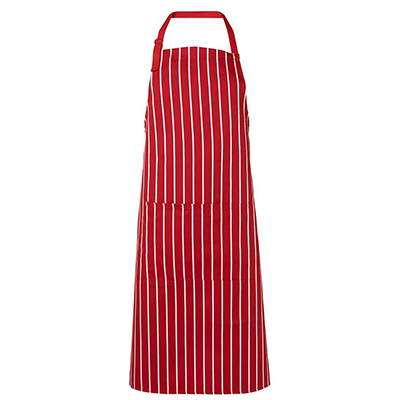 Custom Red Bib Striped Aprons in Perth