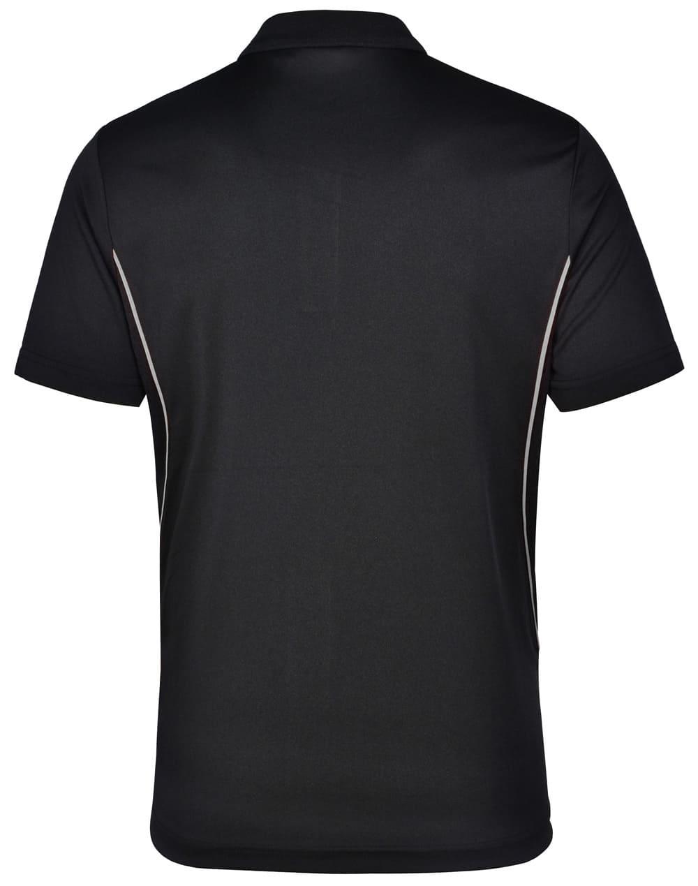 Custom (Charcoal Fluoro Orange) Pursuit Contrast Polo Shirt Mens Polyester Online Perth Australia