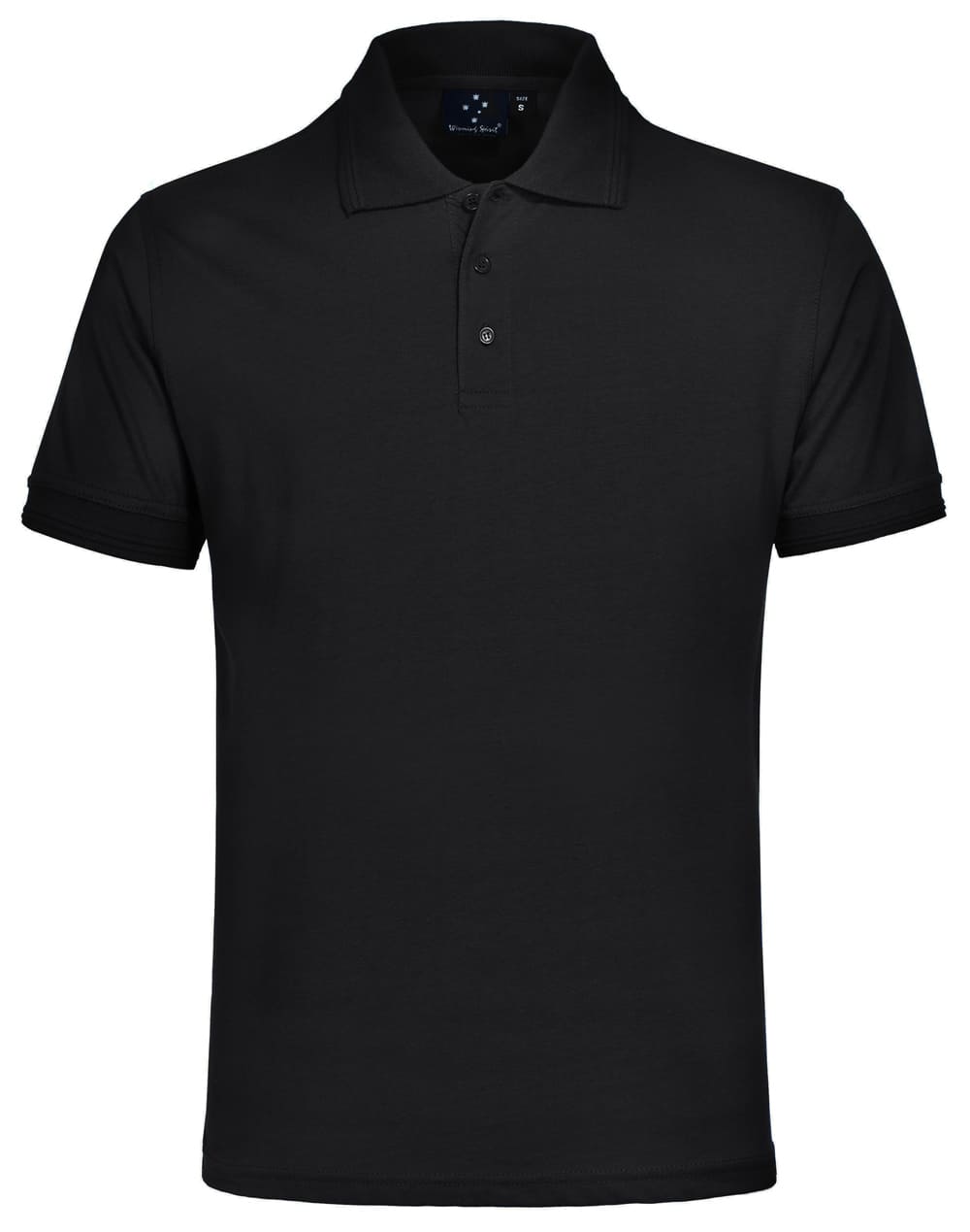 Custom (Black) Macquarie Unisex Cotton Kit Polos Online in Perth