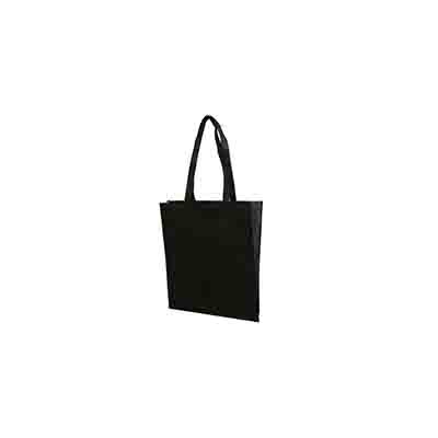 Custom Black Non Woven Tote Bag V Gusset Online in Perth