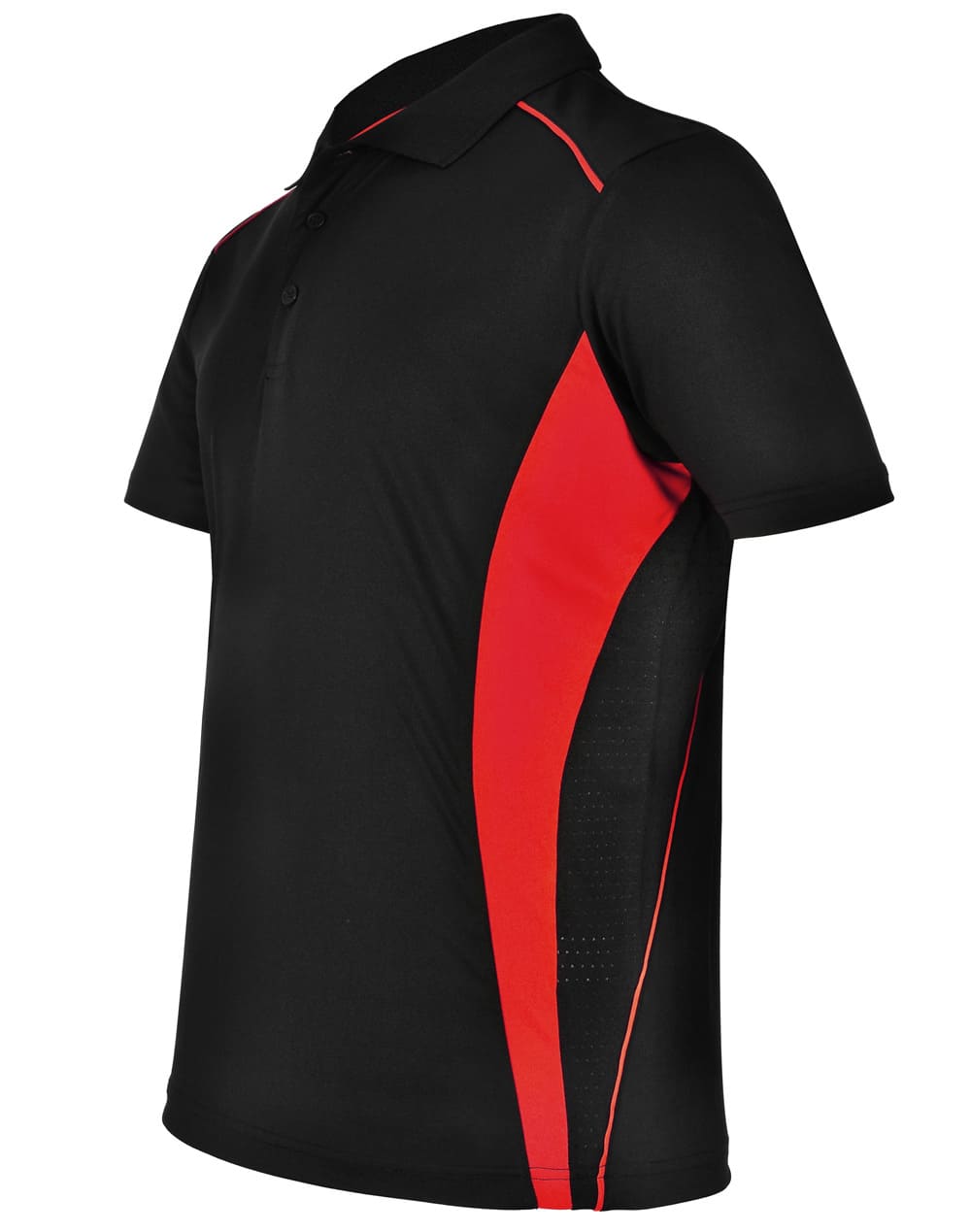Custom (Black Red) Pursuit Contrast Polo Shirt Mens Online Perth Australia