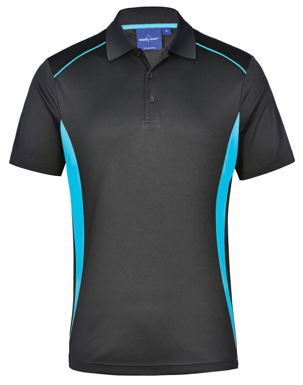Custom (Black Ash) Pursuit Contrast Polo Shirt Mens Short Sleeve Online Perth Australia