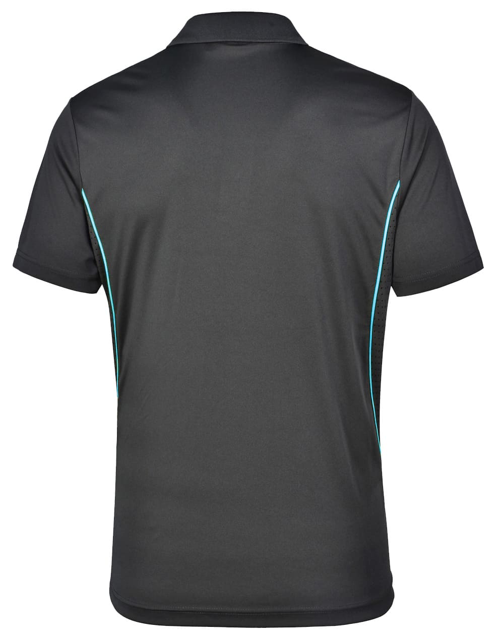 Custom (Black Orange) Pursuit Contrast Polo Shirt Mens Polyester Online Perth Australia