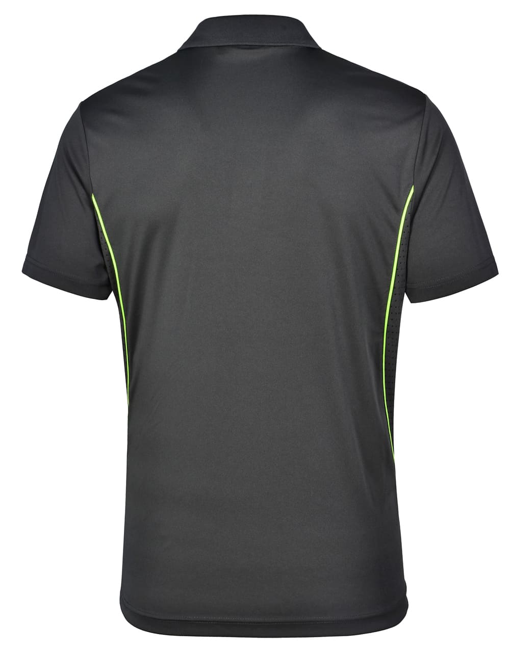 Custom (Black Ash) Pursuit Contrast Polo Shirt Mens Polyester Online Perth Australia