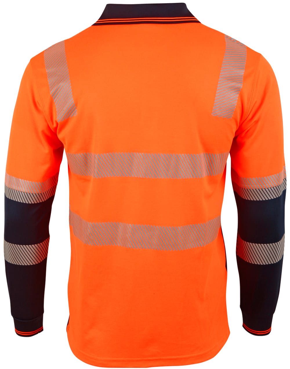 Custom Long Sleeve Hi-Vis Polos (Yellow Charcoal) Unisex TrueDry Cotton Online Perth Australia