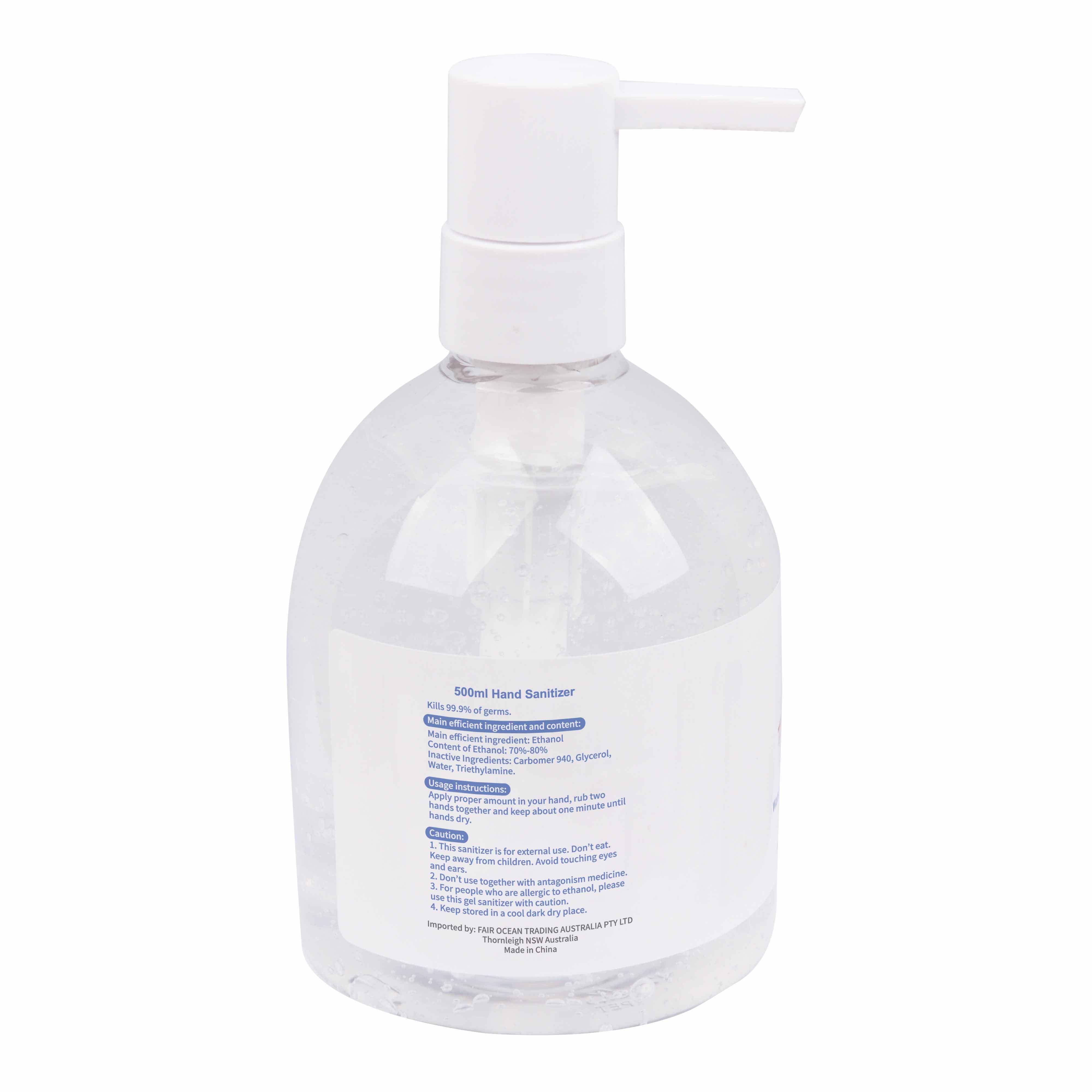 Order Custom 500ml Hand Sanitiser Gel Online