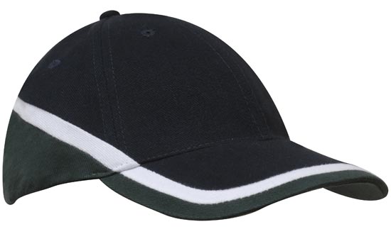 Bags Headwears Brushed Cotton Caps Brushed Heavy Cotton Tri-Coloured Cap - 4026 Perth Australia