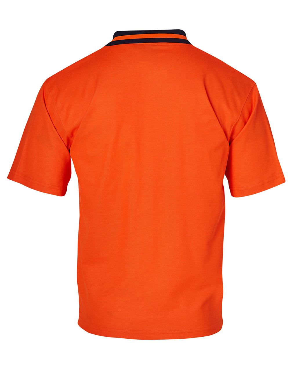 Custom (Fluoro Yellow Navy) Safety Short Sleeve Polo Shirts Online Perth Australia
