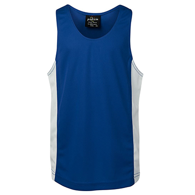 Apparels Tees & Singlets Singlets Kids PODIUM KIDS CONTRAST SINGLET - 7KPCS Perth Australia