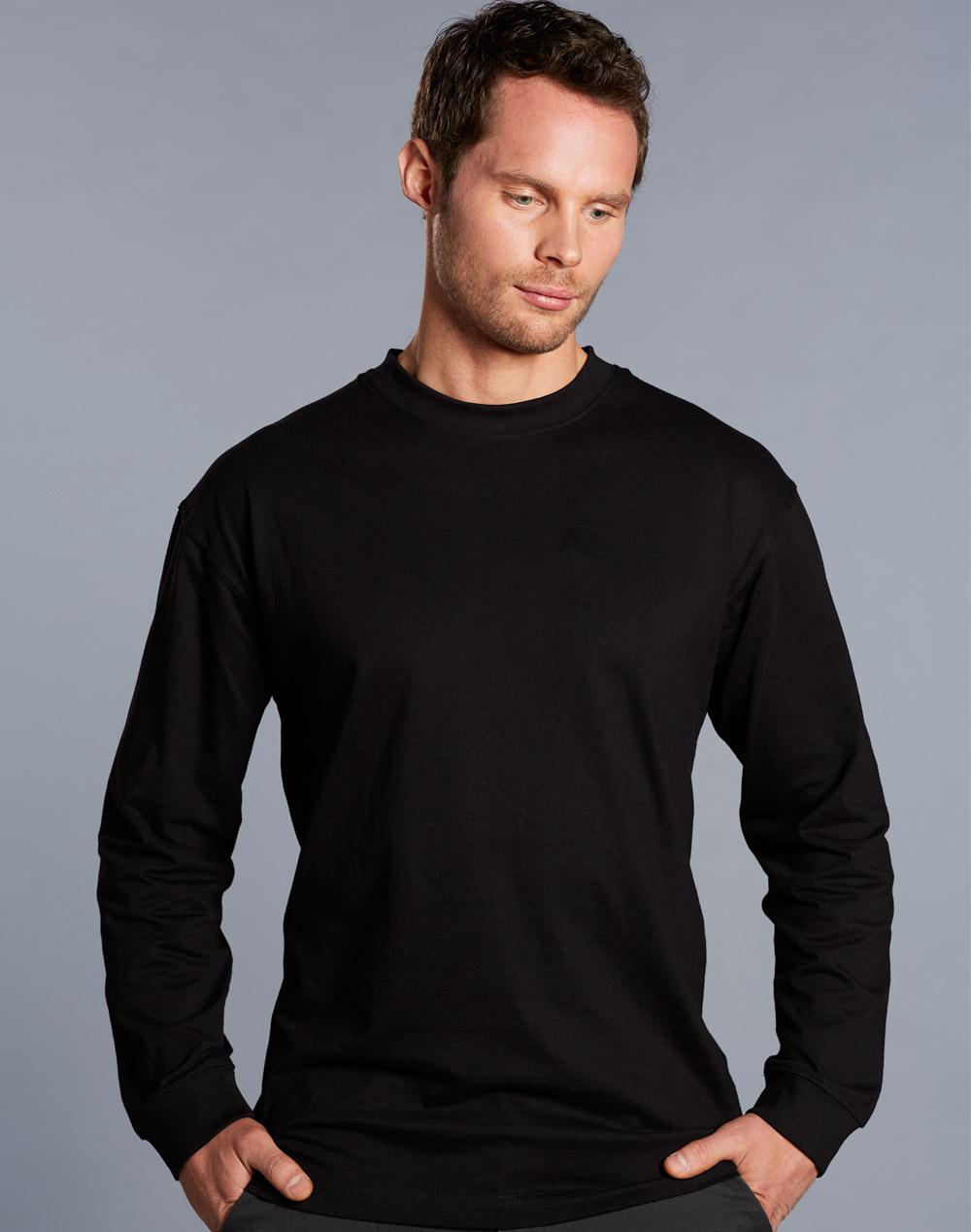 Custom Made Men's London Long Sleeve Crew Neck T-Shirts Online Australia