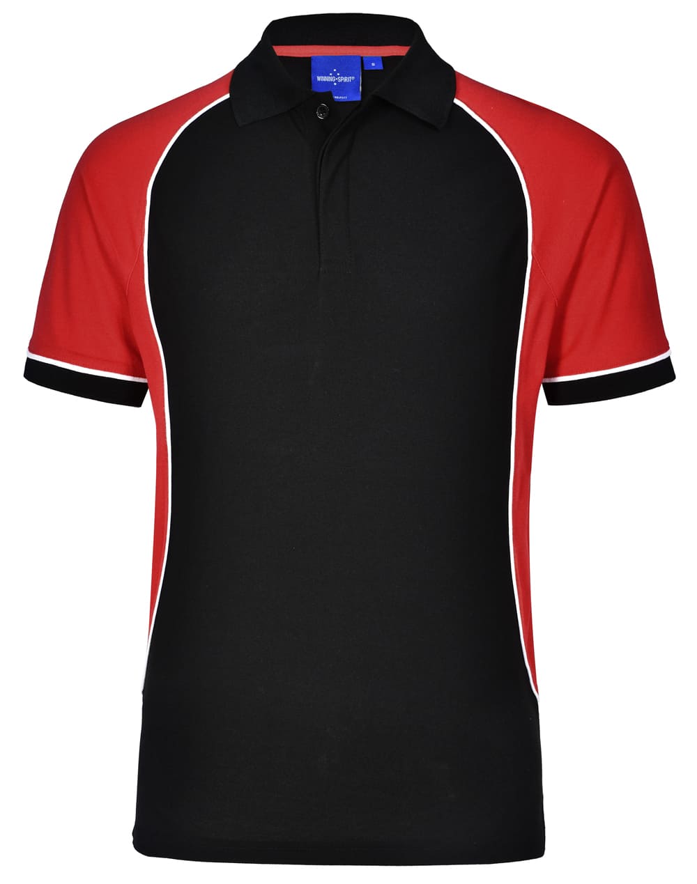 Custom Mens Arena (Black, White, Purple) Tri-Color Polo T-Shirts Online Australia