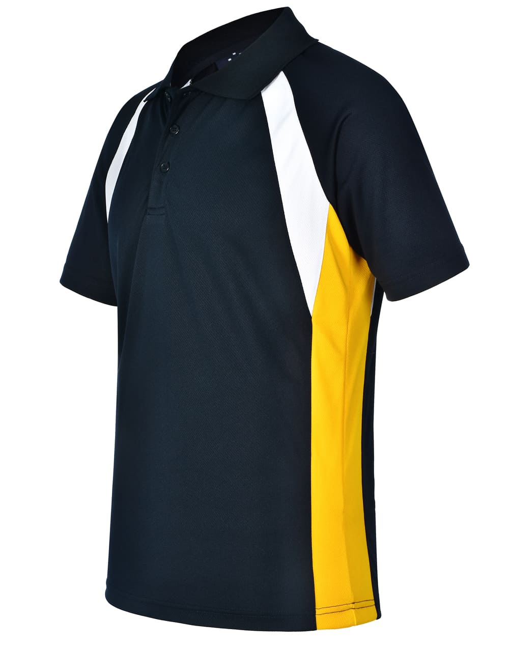 Custom Printed Mens (Navy White Gold) Short Sleeve Sports Online Perth Australia