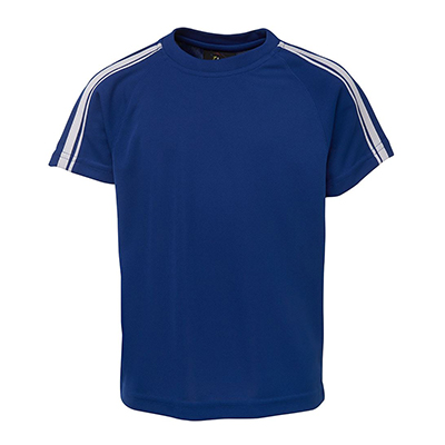 Apparels Tees & Singlets Tees ADULTS Sportswear Soccer Pre-made Uniforms PODIUM DUAL STRIPE CREW NECK TEE - 7DST Perth Australia