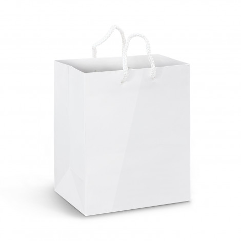 Laminated Medium White Paper Carry Bags Perth