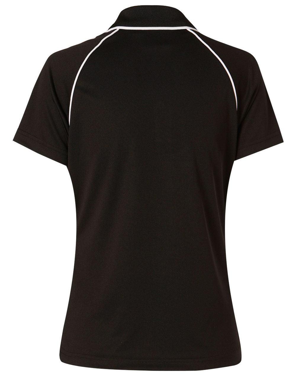 Custom Men's (Black, White) Champion Raglan Polo Shirts Online Perth Australia