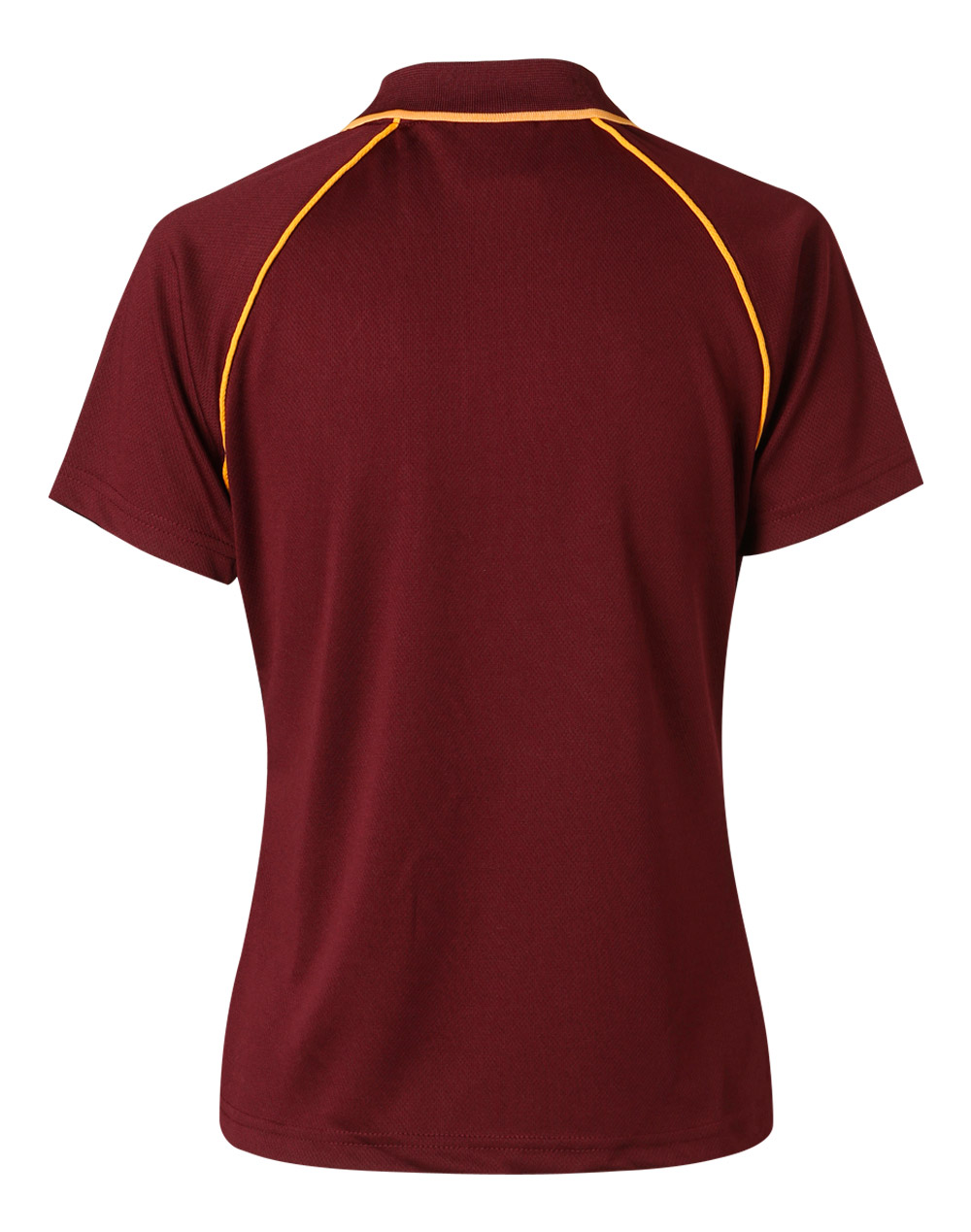 Custom Men's (Maroon, Gold) Champion Raglan Polo Shirts Online Perth Australia