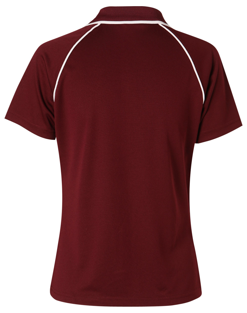 Custom Men's (Maroon, White) Champion Raglan Polo Shirts Online Perth Australia