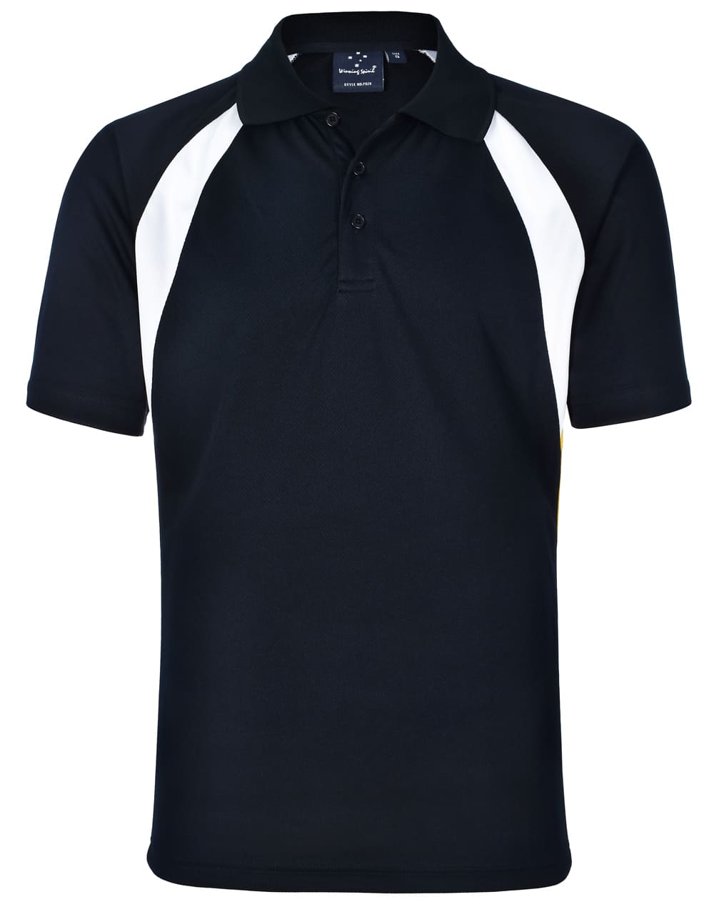 Custom Made Mens (Navy White Gold) Short Sleeve Sports Online Perth Australia
