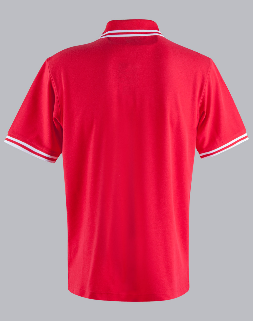 Custom Mens Red White Grace Pique Polo Shirt Online Perth Australia