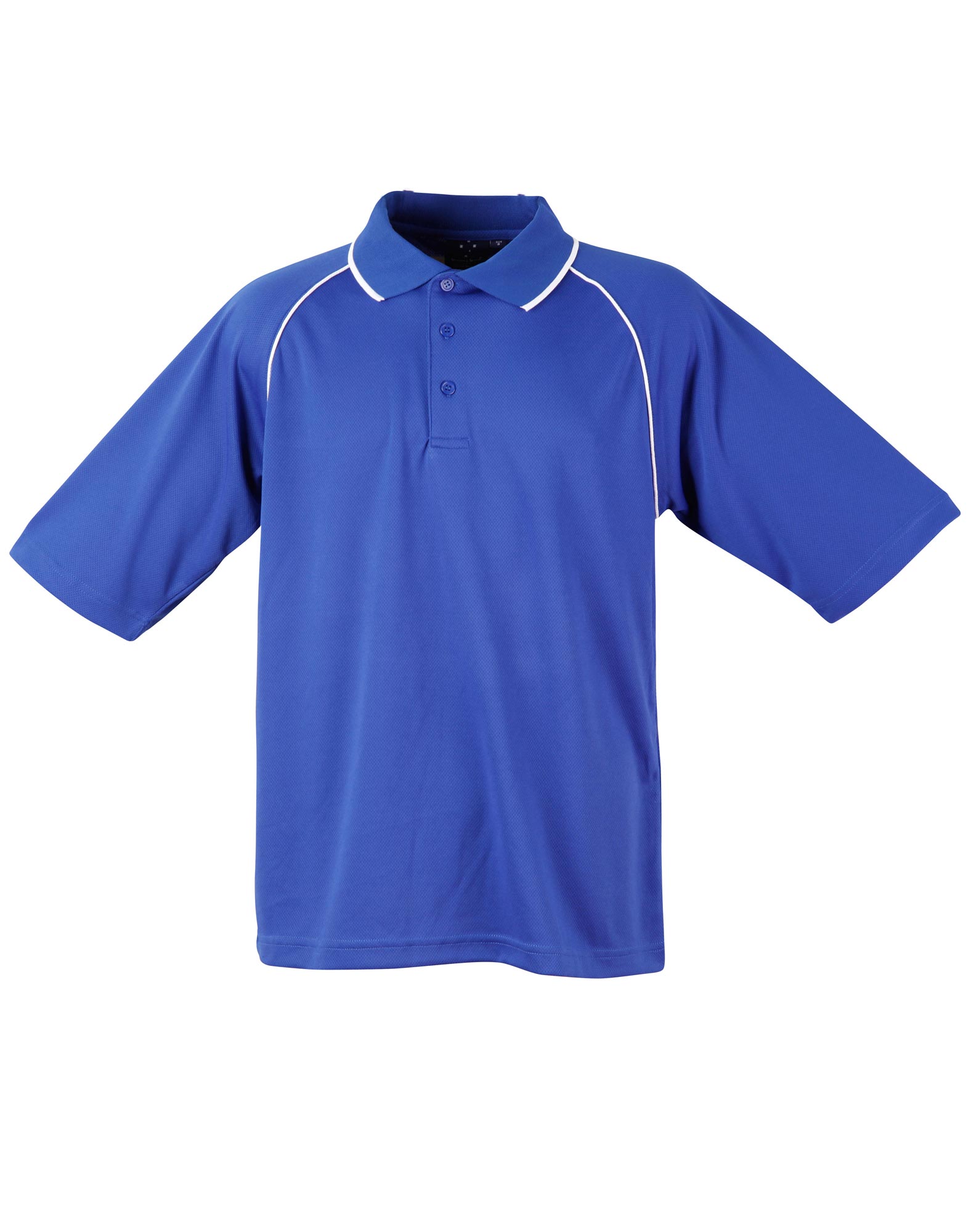 Custom Men's (Royal White) Champion Raglan Polo Shirts back side Online Perth Australia