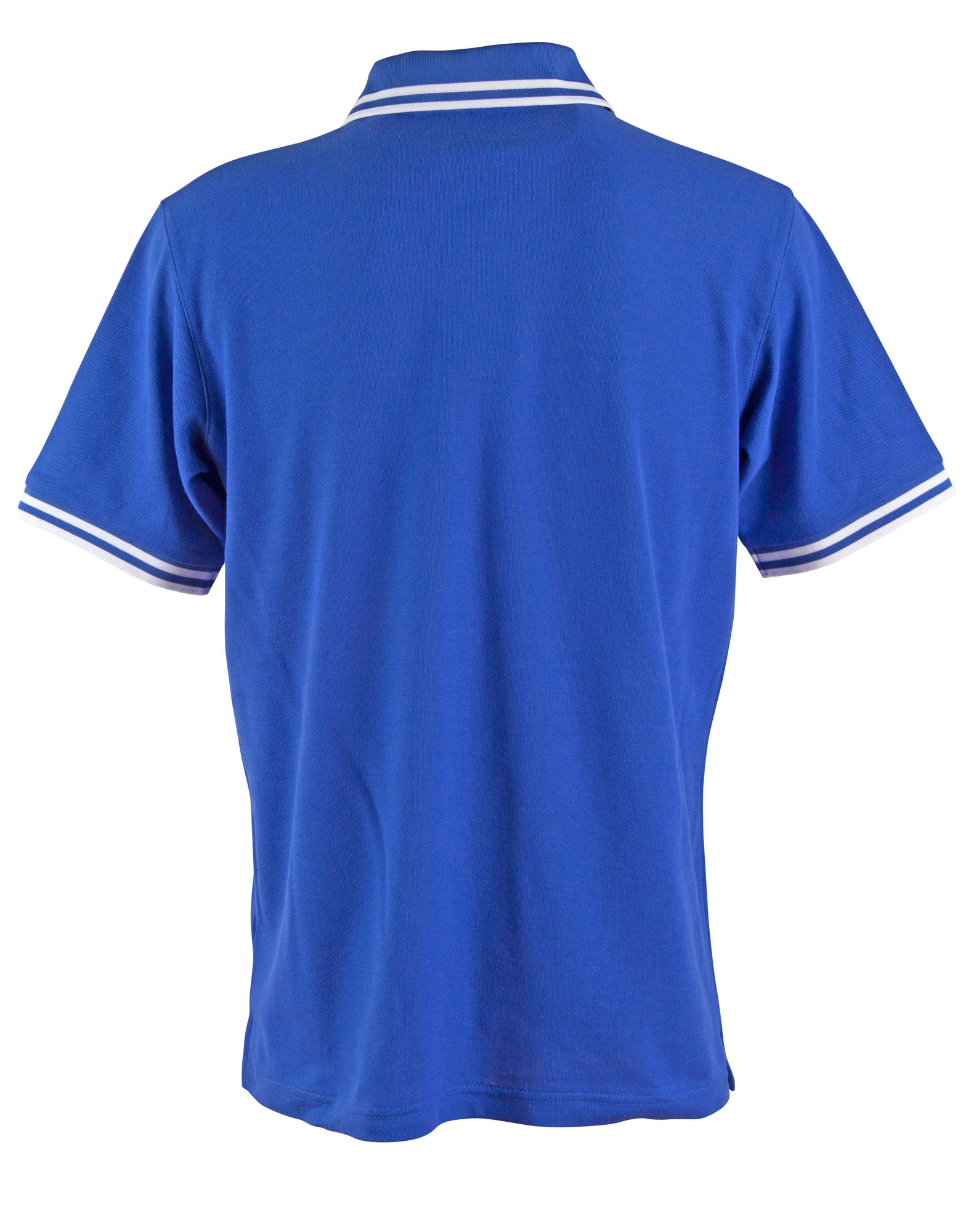 Custom Mens Royal White Grace Pique Polo Shirt Online Perth Australia