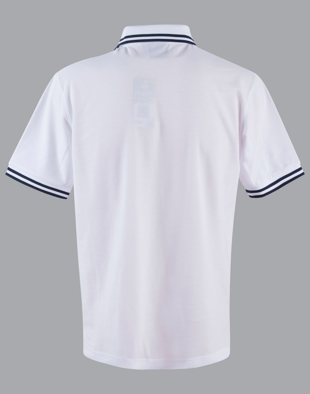 Custom Mens White Navy Grace Pique Polo Shirt Online Perth Australia