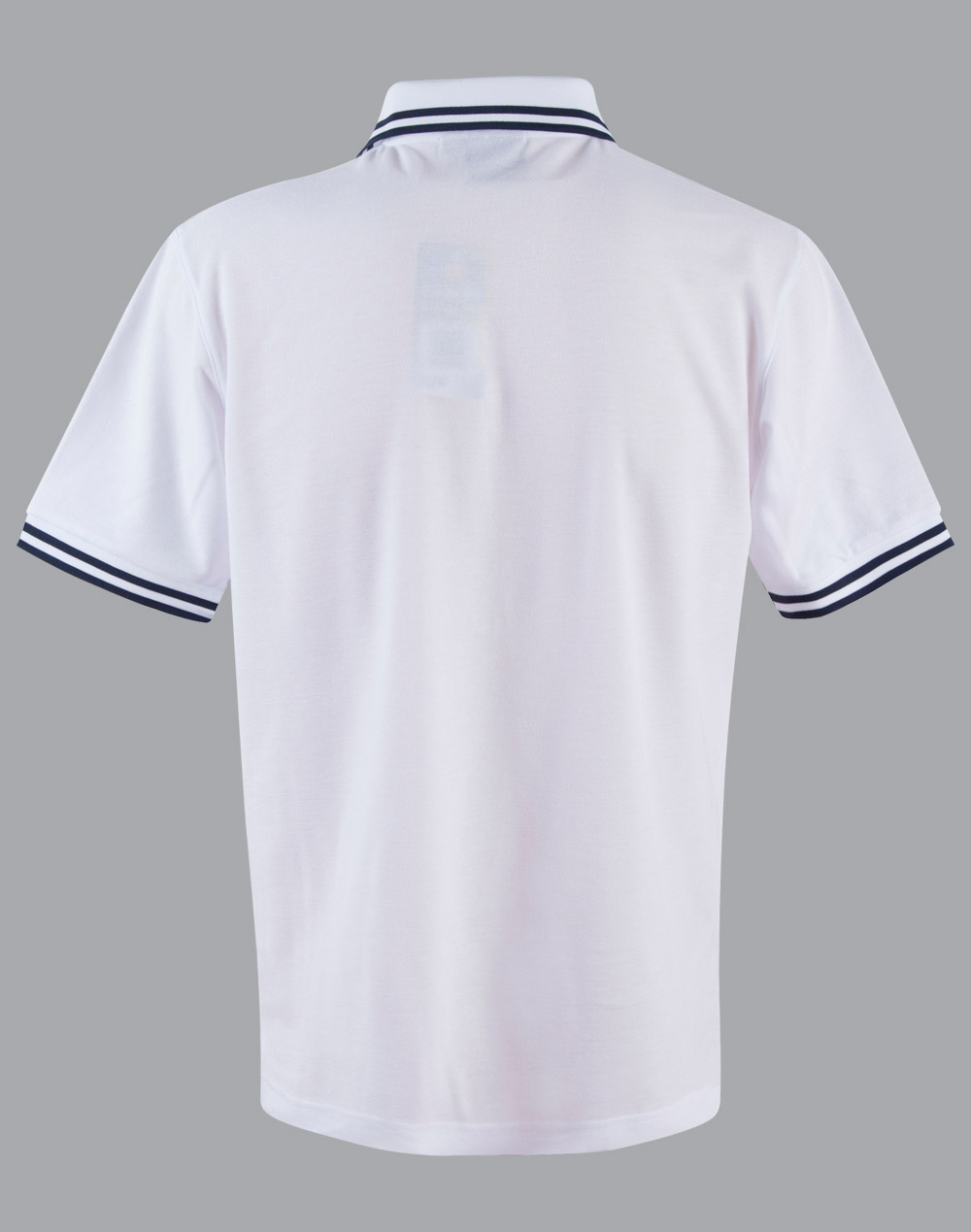 Custom Mens White Navy Grace Pique Polo Shirt Online Perth Australia