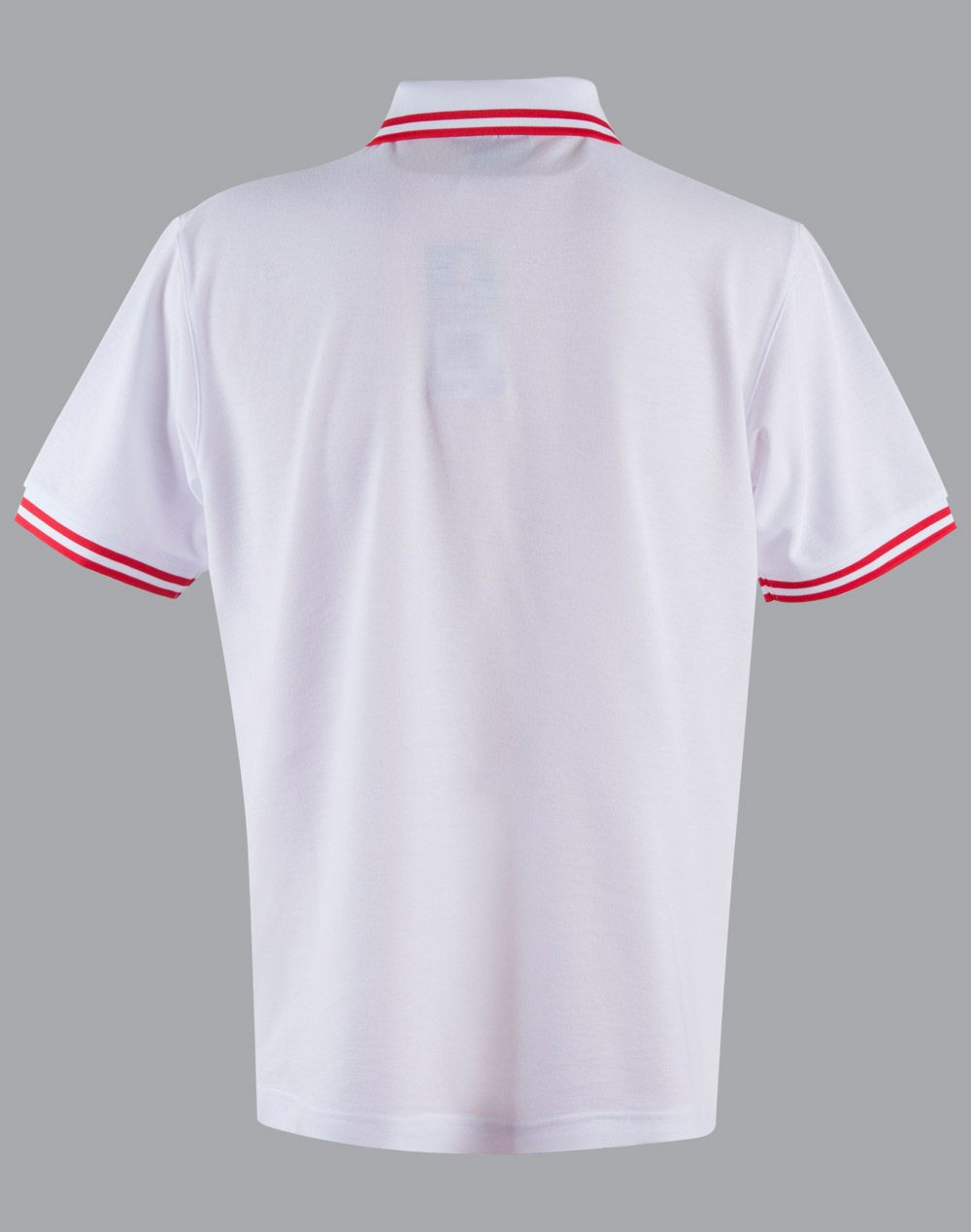 Custom Mens White Red Grace Pique Polo Shirt Online Perth Australia