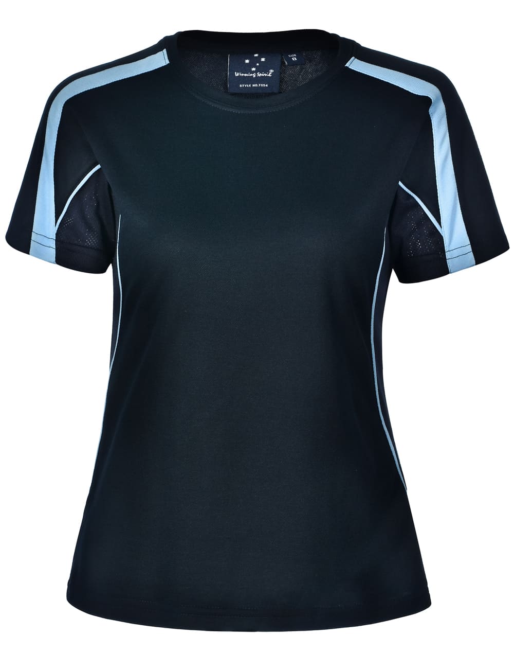 Custom (Navy Skyblue) Legend Ladies Short Sleeve Tee Shirts Online in Perth