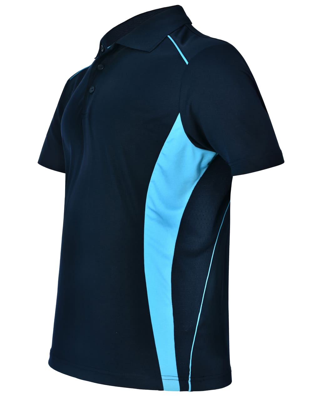 Custom (Ash Black) Pursuit Contrast Polo Shirt Mens Polyester Online Perth Australia