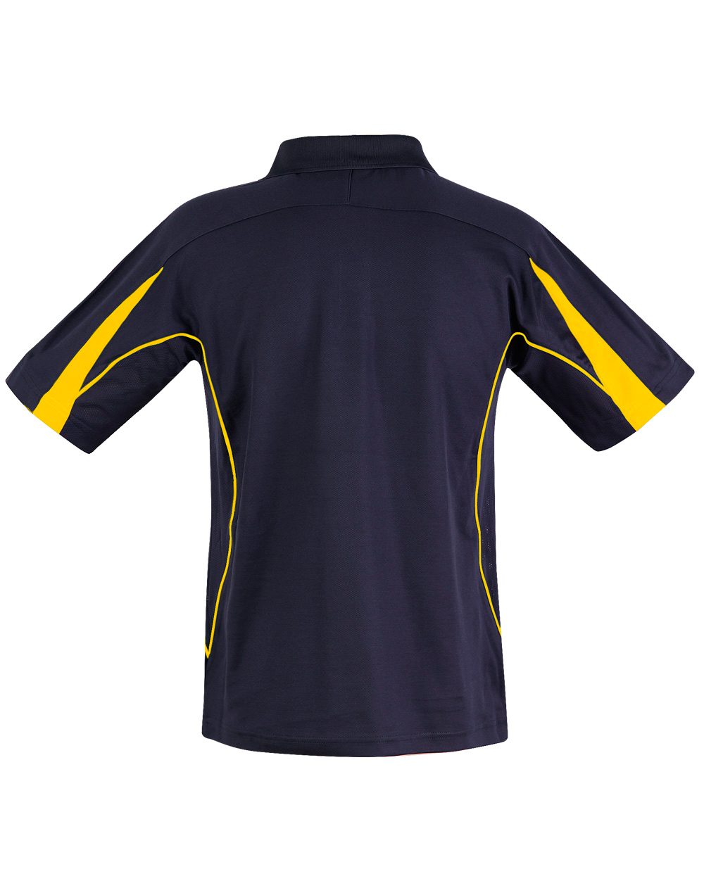 Custom (Navy Gold) Legend Polo Shirts for Men Cotton Back Online Perth Australia