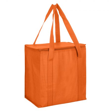 
Custom Made Supermarket Non-Woven Cooler Bag with Zipped Lid Online Perth Australia