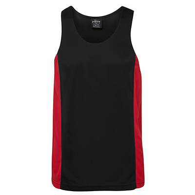 Promotional Corparate Custom Printed Apparels Tees & Singlets ADULTS PODIUM CONTRAST SINGLET - 7PCS Perth Australia