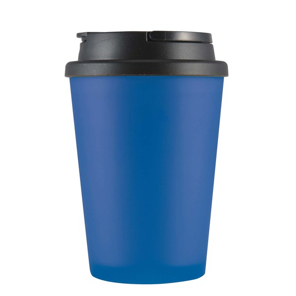 Custom Printed Dark Blue Aroma Coffee Cup Handle Lid Online Perth Australia