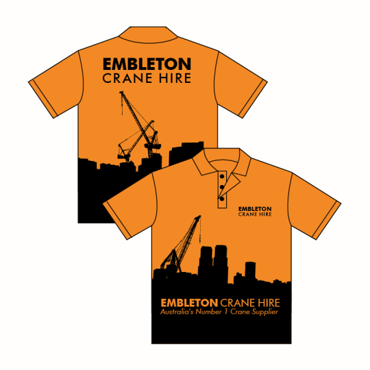 Custom Printed Hi-Vis Custom Work Shirts and Workwear Perth