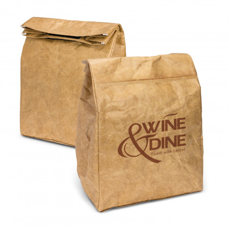 Custom Printed Kraft Cooler Lunch Bags in Australia 