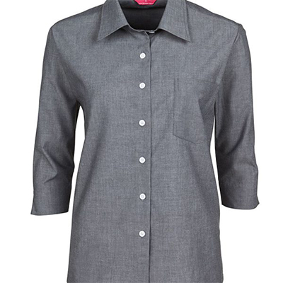 Personalised LADIES 3/4 FINE CHAMBRAY SHIRTS Online Australia